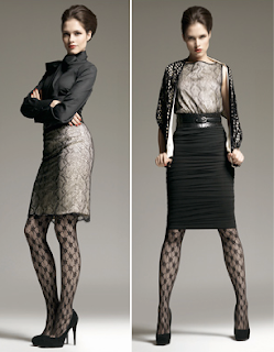 Looks negro y print Wolford 10 2010/2011